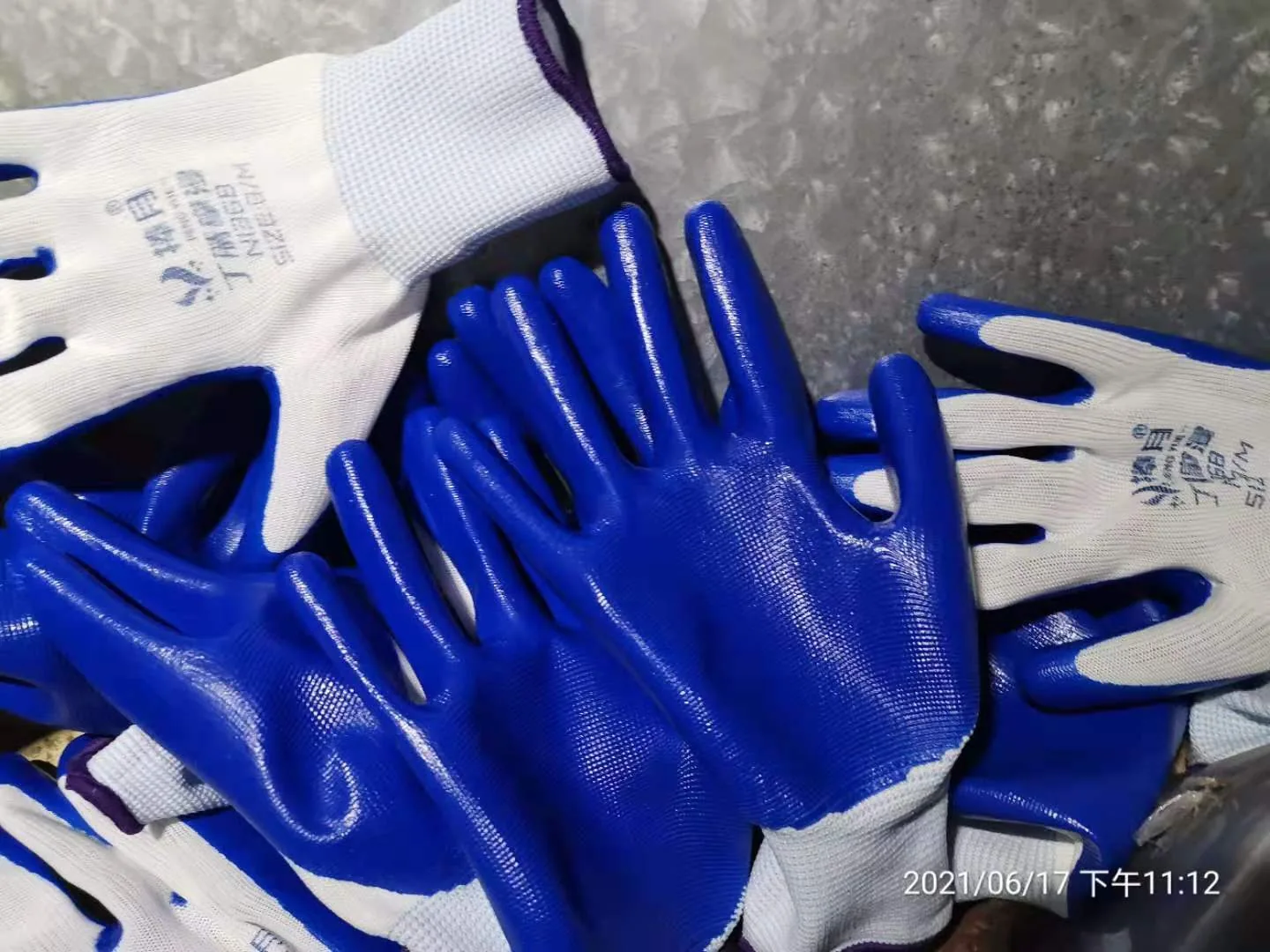 Fully PVC coated work gloves